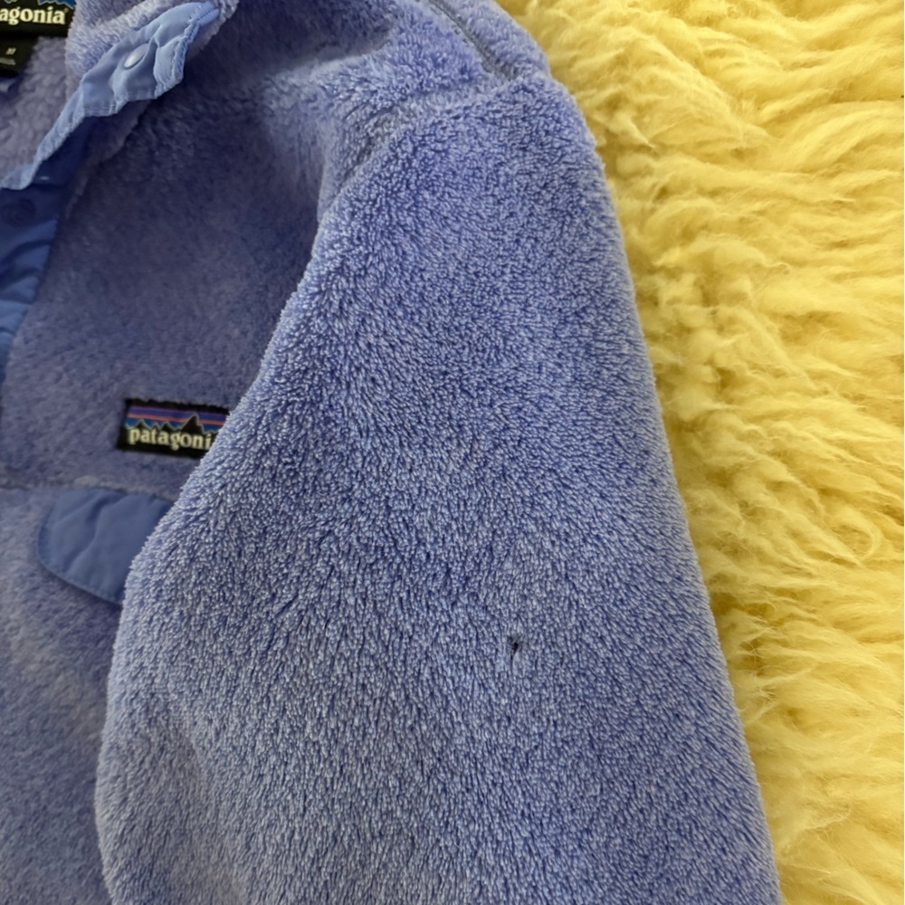 Patagonia Blue Synchilla Fleece Re-Tool 1/4 Snap Pullover Jacket - Picture 5 of 6